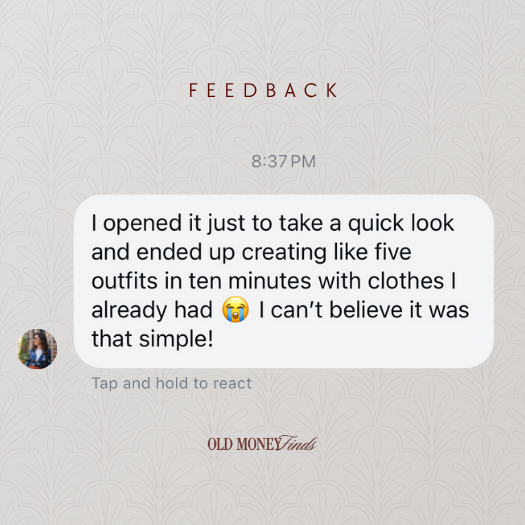 ELEGANT CAPSULE WARDROBE - FEEDBACK 4