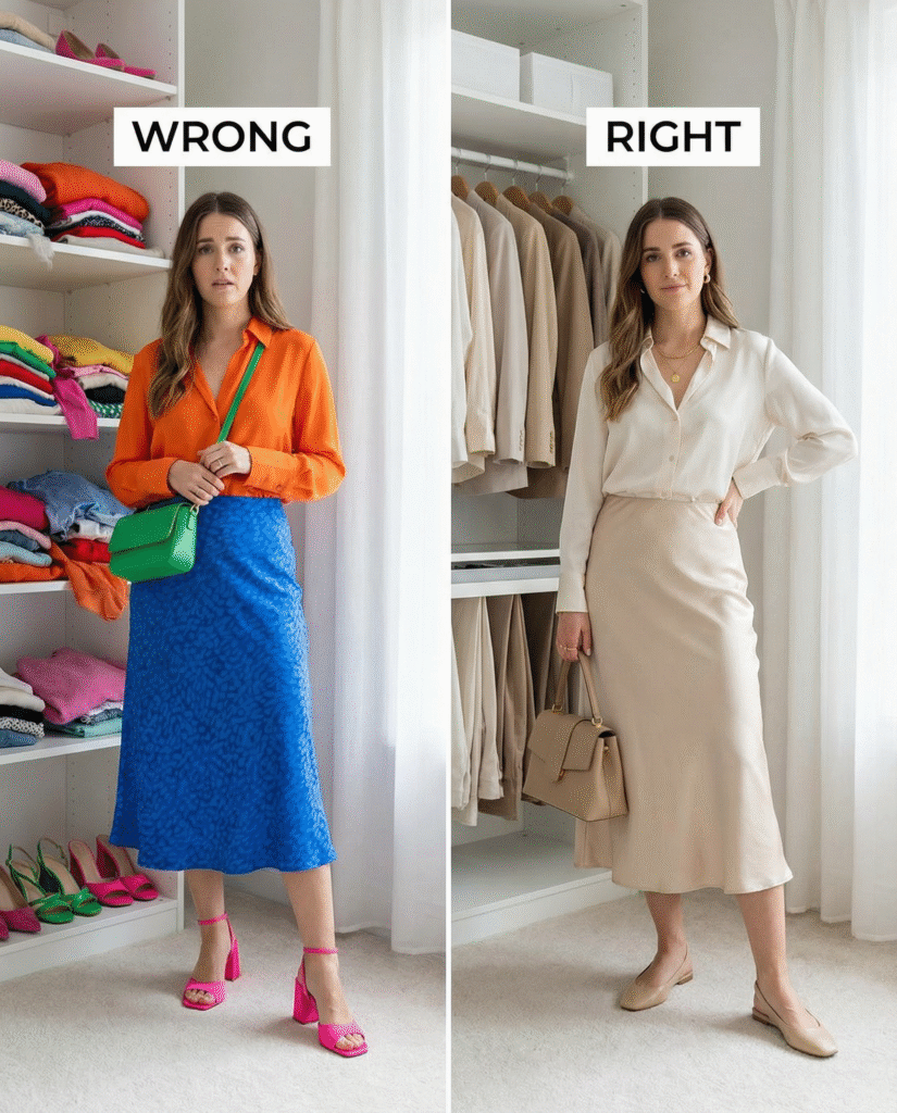 capsule-spring-wardrobe-color-palette-chaos-vs-cohesive-neutrals