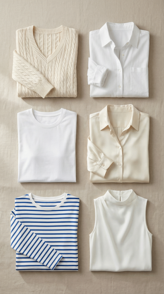 capsule-spring-wardrobe-spring-tops-for-women-spring-clothing-essentials